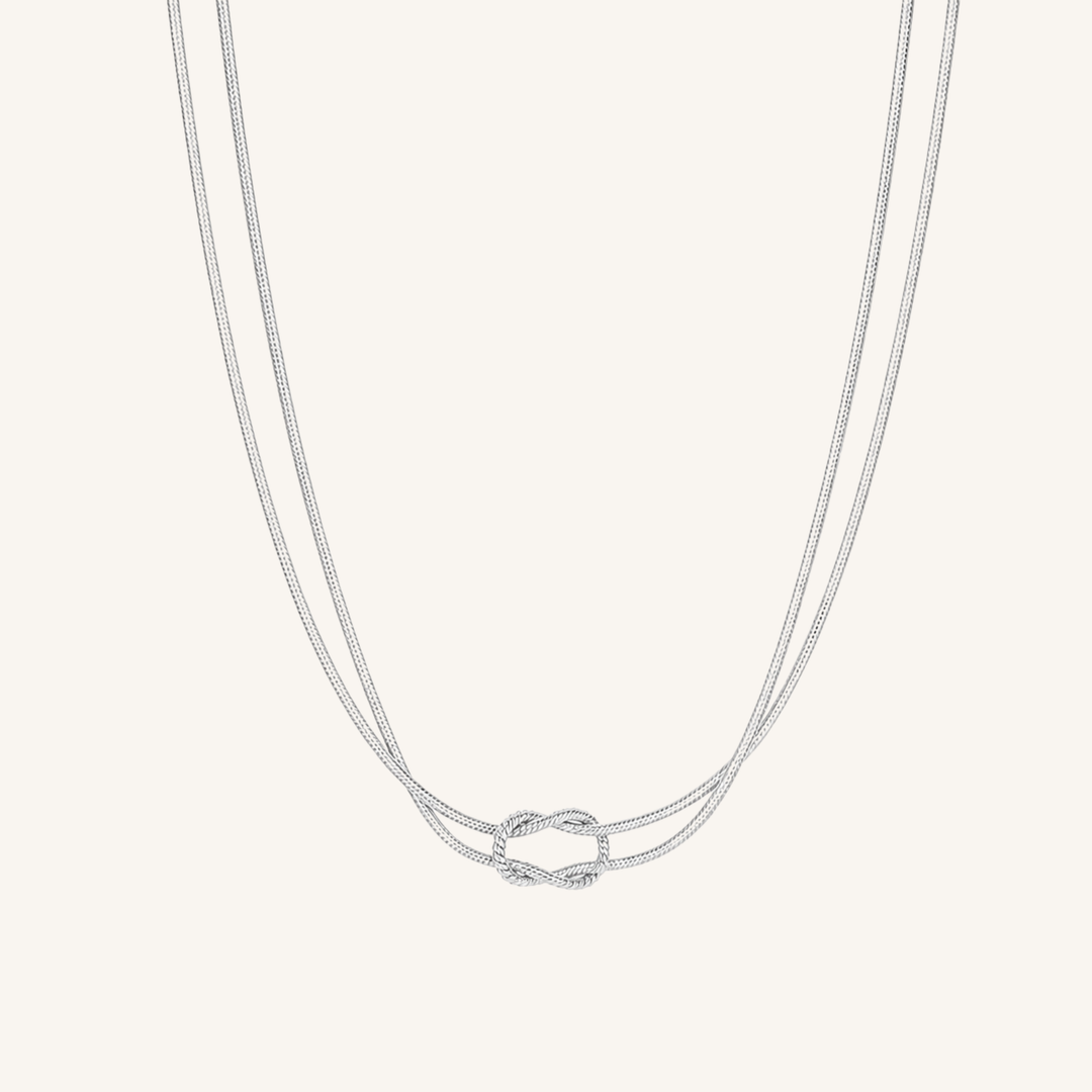 Lace Necklace Silver