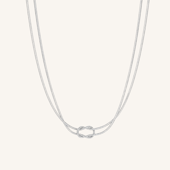 Lace Necklace Silver