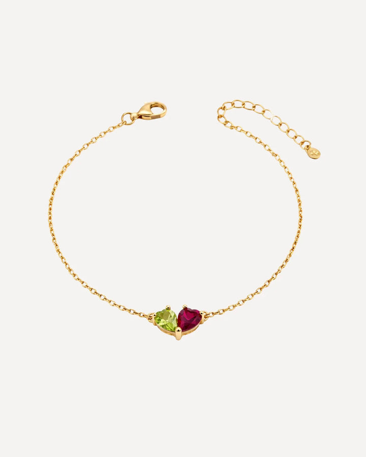 Love Duo Birthstone Bracelet