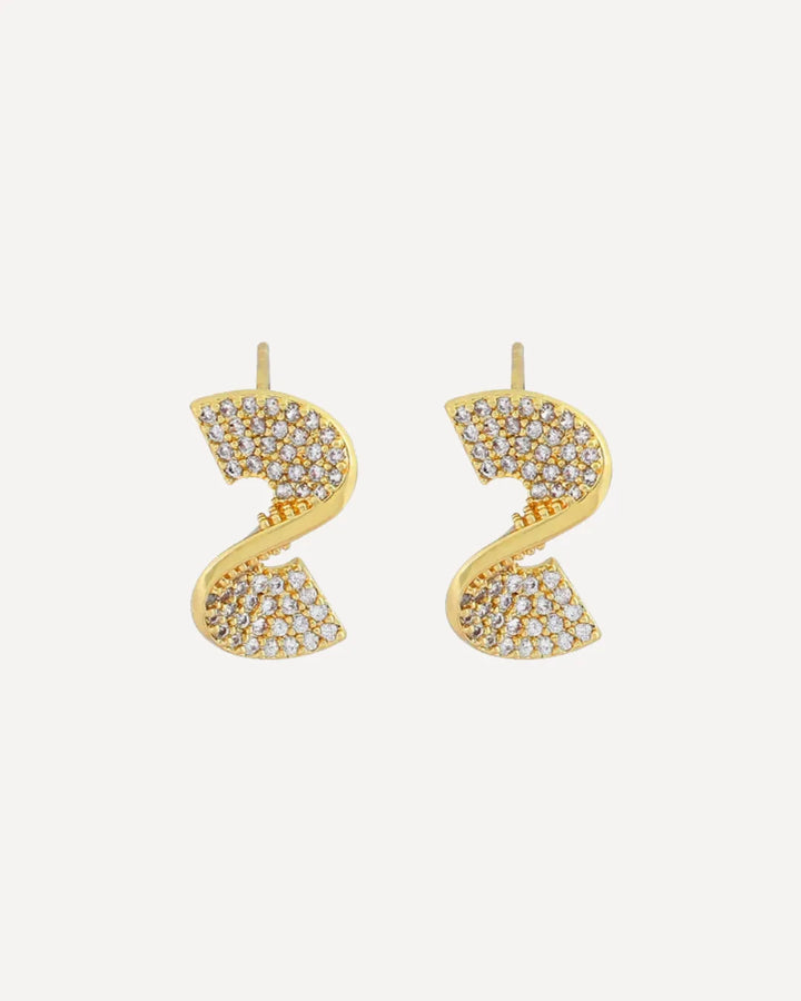 Bianca Crystal Twist Earrings