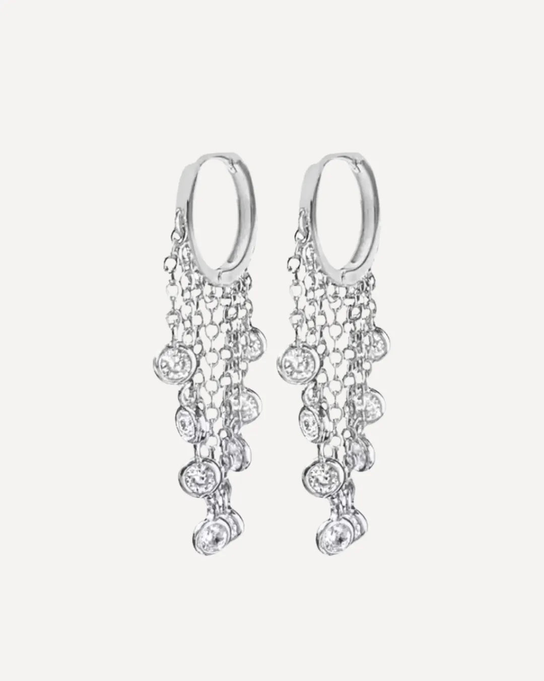 Diamant Chain Hoops