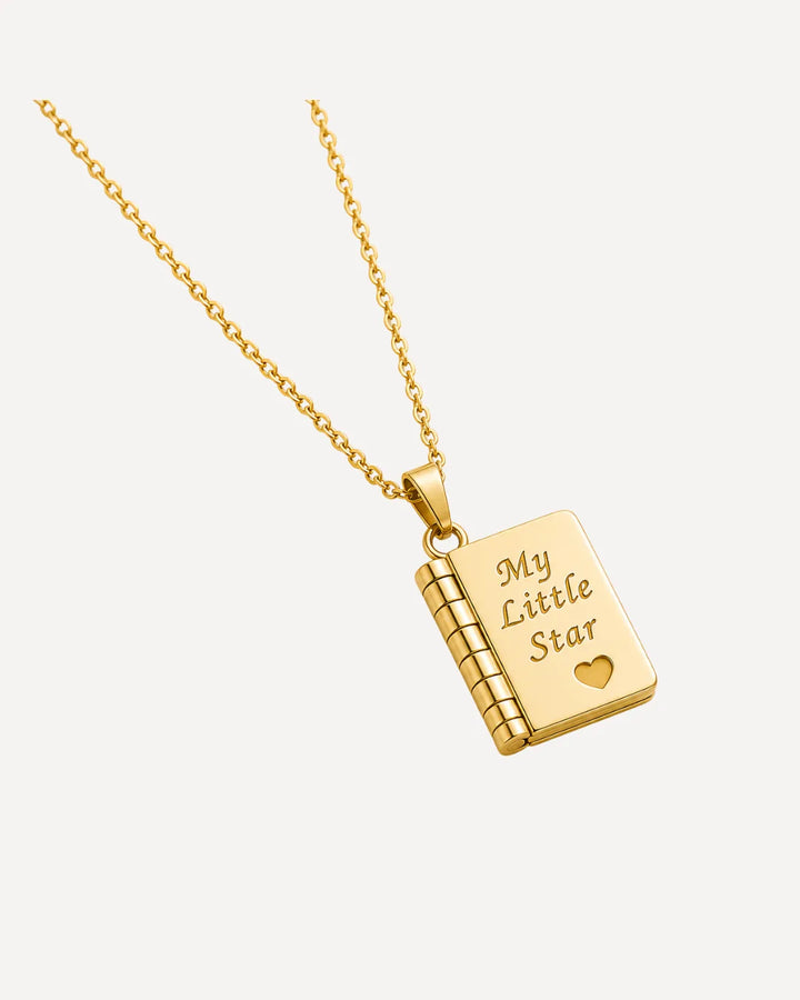 Book Locket Necklace for Daughter