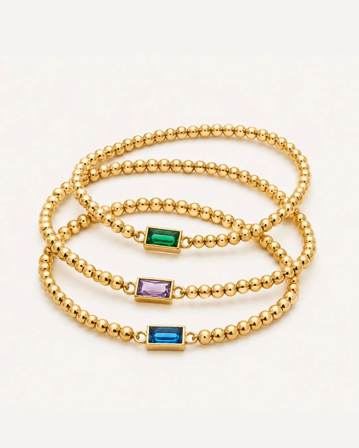 Sarah Gold Birthstone Bracelet