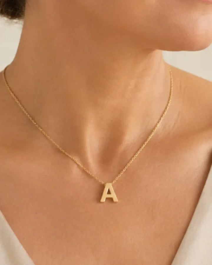 Dainty Initial Charm Necklace