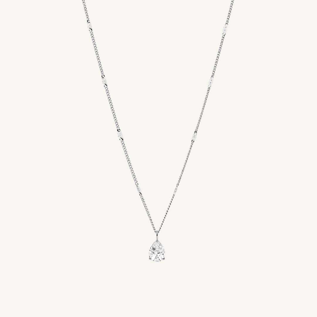 Auréa Drop Necklace Silver