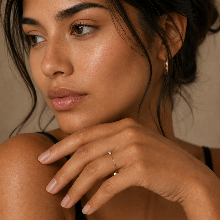 Moonlit Chain Ring