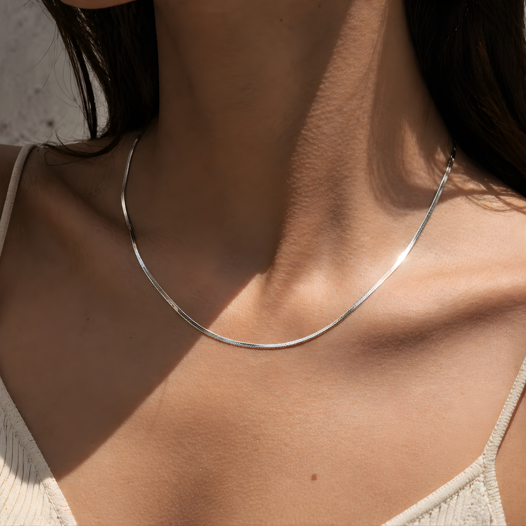 Snake Necklace Silver