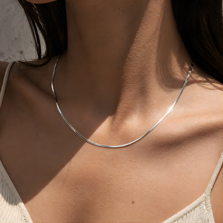Snake Necklace Silver
