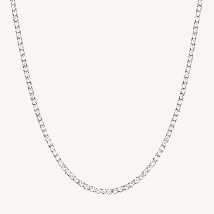 Tennis Necklace Silver