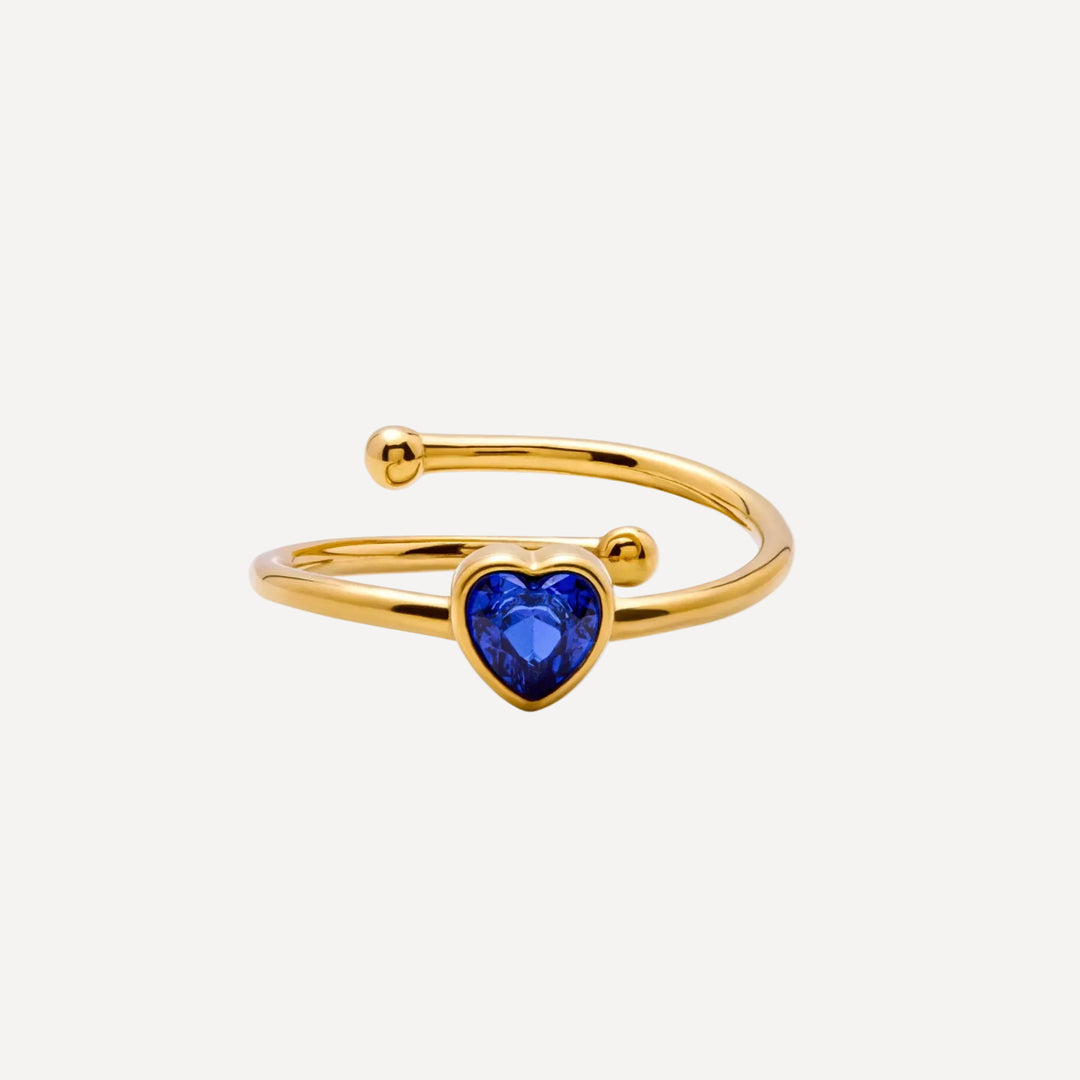 Solo Heart Birthstone Ring