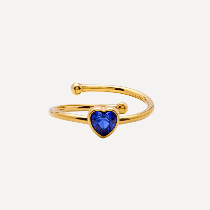 Solo Heart Birthstone Ring