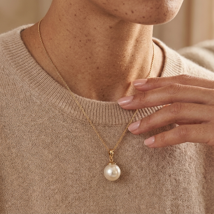 Golden Grace Pearl Jewellery Set