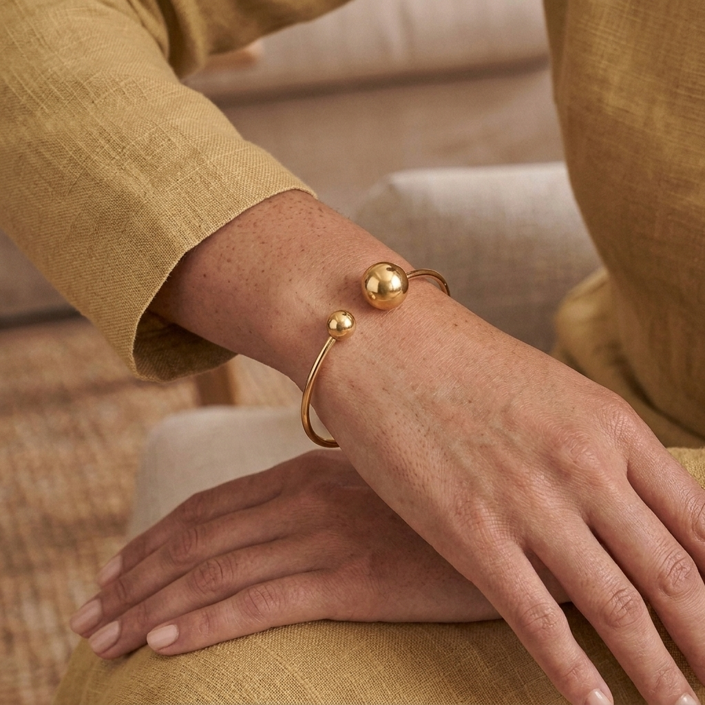 Minimalist Glow Collar & Cuff Bracelet Set