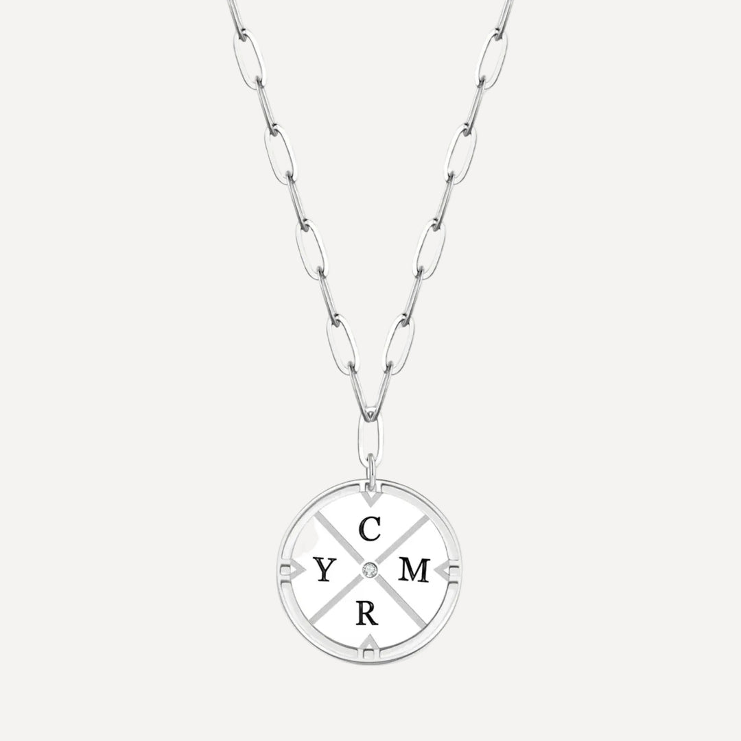 Personalized Compass Pendant Necklace