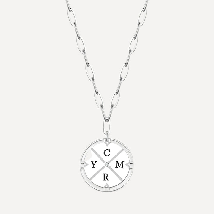 Personalized Compass Pendant Necklace