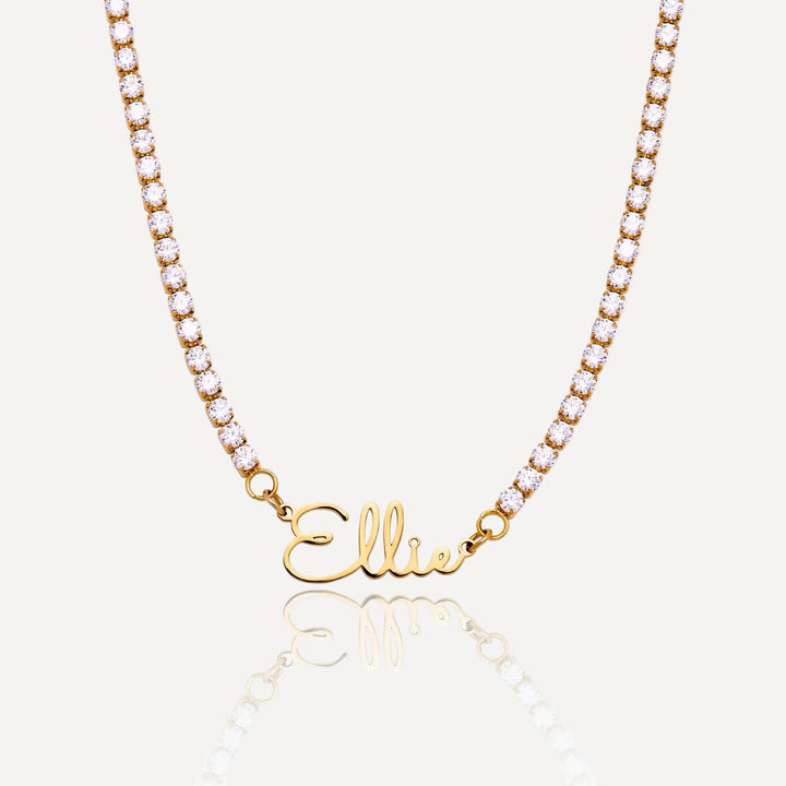Signature Name Tennis Necklace
