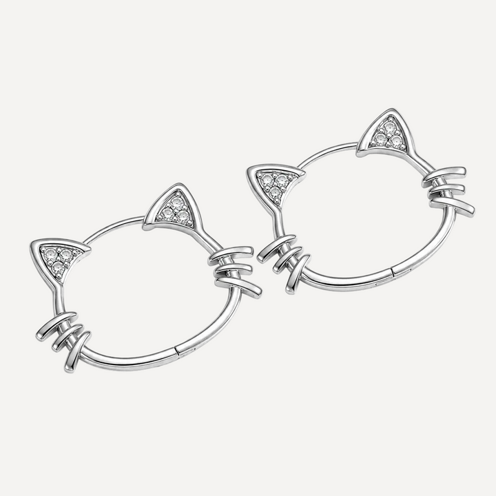 Cat Diamond Earrings