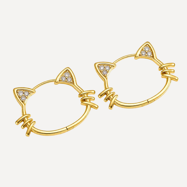 Cat Diamond Earrings