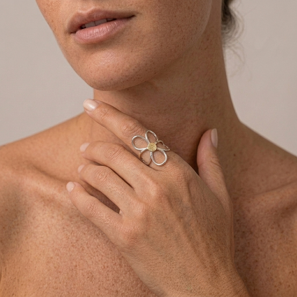 June Garden Daisy Ring